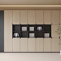 Modern Office File Cabinet Locker Bookcase 3d model