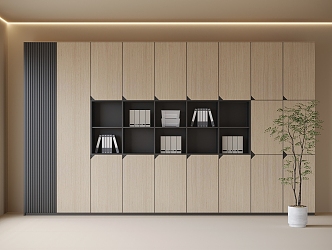 Modern Office File Cabinet Locker Bookcase 3d model