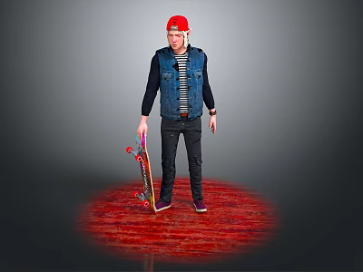 Modern game character men men handsome men young men 3d model Modern game character men men handsome men young men 3d model