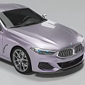 BMW Modern Coupe Car In Light Purple With Alloy Wheels LED Headlights And Color Options
