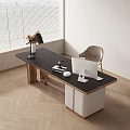 Desk and chair combination 3d model