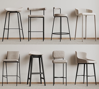 Modern Bar Chair 3d model