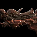 Elaborate Wooden Carving Decorative Household Item With Intricate Patterns And Glossy Finish