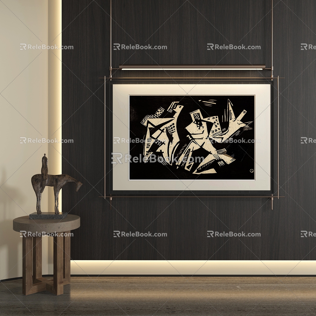 abstract decorative painting model