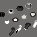 Various Styles LED Downlights And Spotlights With Black White Sleek Design