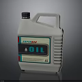 White Plastic Oil Container With SUPER BRO Brand And 2L Capacity