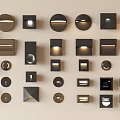 Modern Wall Lamps In Various Shapes For Indoor Lighting And Decoration