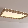 Ceiling Lights With Wooden Design In Various Shapes 3d model