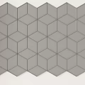 Stylish Gray Hexagonal 3D Carving Pattern For Modern Wall Decoration Design 3d model