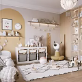 Cozy Kids Room With Teepee Balloons And Toys