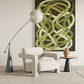 Modern single sofa 3d model