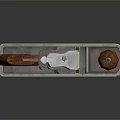 Traditional Woodworking Hand Plane with Wooden Handle Metal Body and Adjustable Blade
