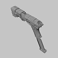 Modern Tactical Black Pistol With Sleek Design Yellow Accents And Ergonomic Grip