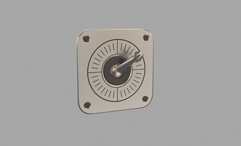 Meter, instrument, dial, industrial meter, test meter 3d model