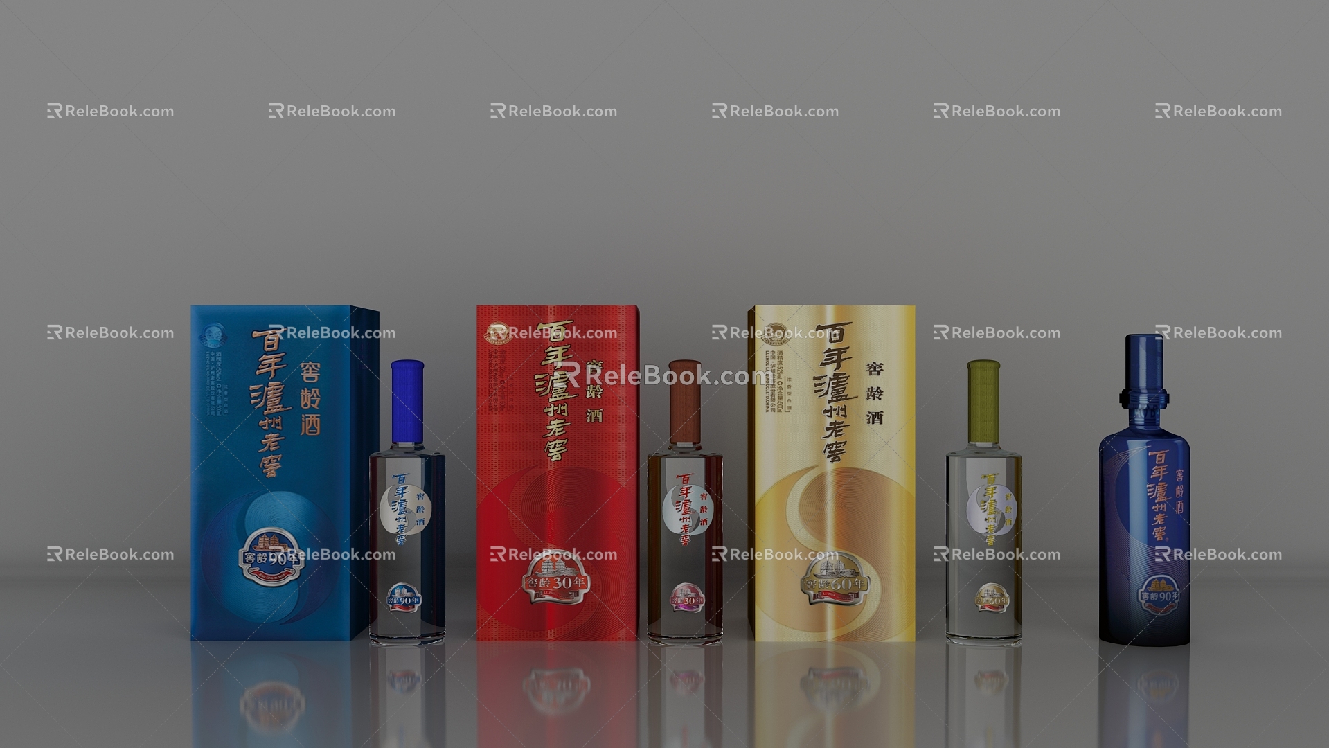 Famous liquor Luzhou Laojiao cellar aged liquor 3d model