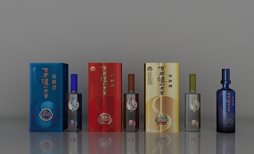 Famous liquor Luzhou Laojiao cellar aged liquor 3d model