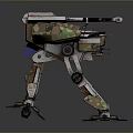 Mech Warrior Mech Soldier Machine Battlearm Mechanical Battlearm Machine Fighter Robot 3d model