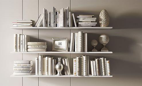 Modern Books Ornaments Books Newspapers and Periodicals Books Picture Album Study Ornaments Bookcase Ornaments 3d model