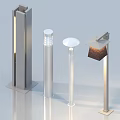 Stylish Modern Outdoor Lights Featuring Four Different Metal Minimalist Designs