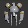 Robot Assistant Small Robot Butler Robot Butler Figure Game Figure 3d model