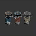 Tactical Outdoor Watches Featuring Blue Red And Camouflage Straps With Multifunctional Dials