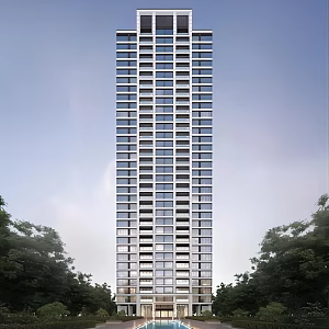 Modern Residential Building High-rise Residential Building 3d model