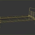 Minimalist Single Bed Design With Metal Frame And Mesh Bed Base For Modern Bedroom Space
