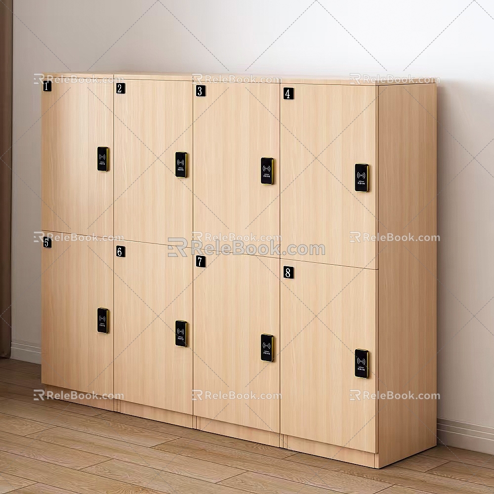 Wardrobe Bathroom Wardrobe Bluetooth Lock Number Plate Cabinet Locker 3d model