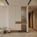 Modern Living and Dining Area with Beige Sofa Black Coffee Table City View and Plants