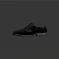 Black Leather Brogue Lace Up Formal Shoes With Shiny Finish And White Soles