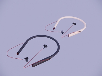 Modern headphones 3d model