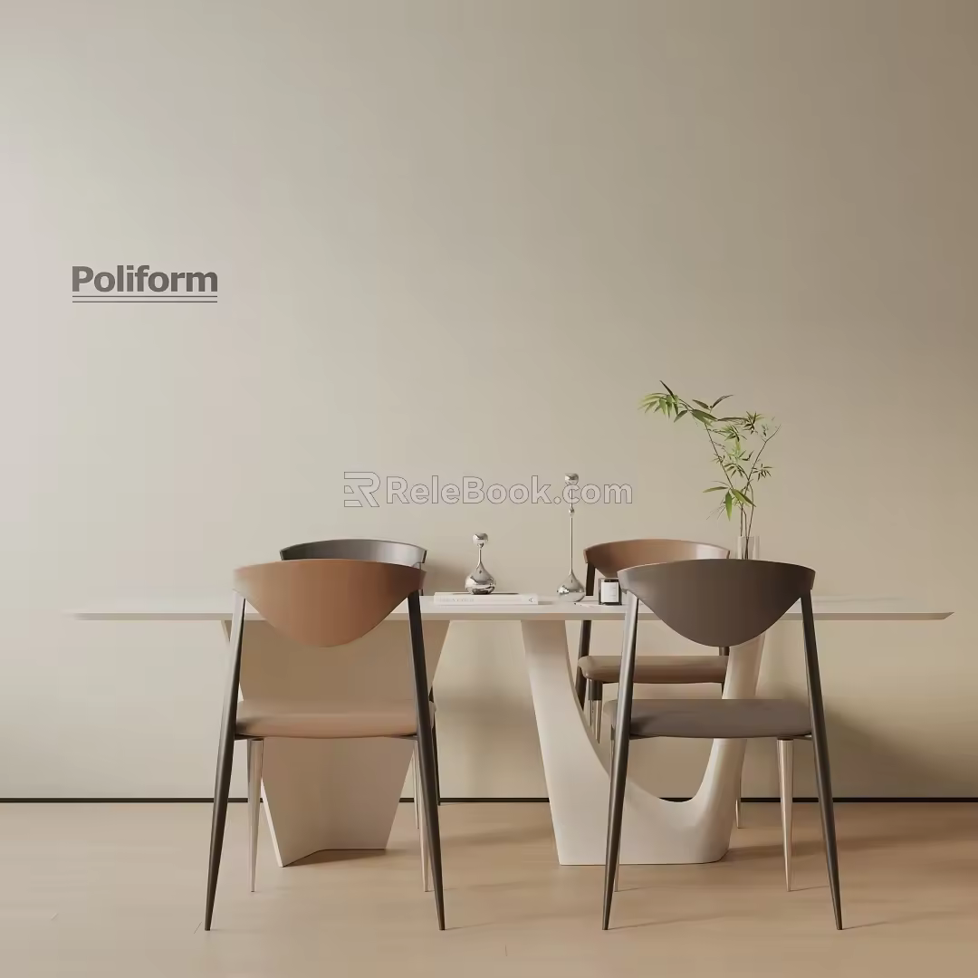 Modern table combination 3d model
