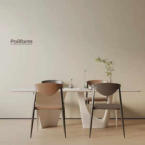 Modern table combination 3d model