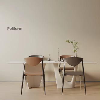 Modern table combination 3d model