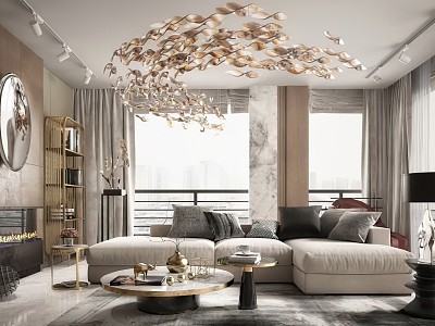 Light Luxury Living Room model