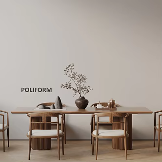 Modern table combination 3d model