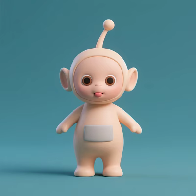 Cartoon Teletubbies Cartoon Role Game Role Toy Doll Trendy Play Doll Blind Box 3d model