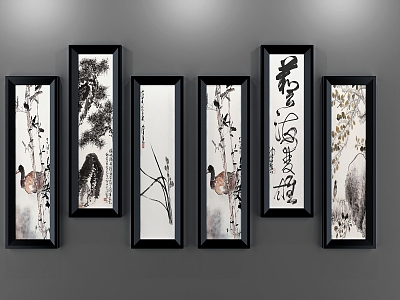 New Chinese Decorative Painting 3d model