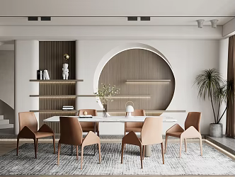 Simple Restaurant Modern Restaurant 3d model