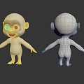 Monkey Monkey Cartoon Monkey Anime Monkey Stylized Monkey Fantasy Style Monkey Toy 3d model