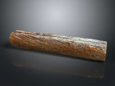 Natural Wood and Stone Material with Rustic Organic Texture for Home Decor and Construction Projects 3d model