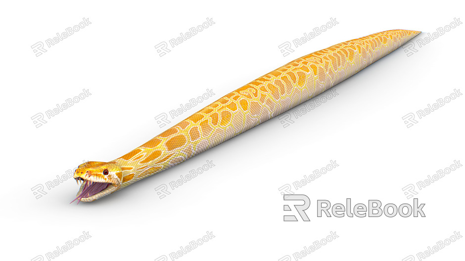 Modern Python Gold Python Low-fidelity True Yellow Python model