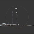 Industrial Equipment Telecommunication Towers With Antennas Base Station And Metal Structures