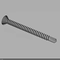 High Quality Hardware Tools Screw With Threaded Shank And Flat Head Design Features 3d model