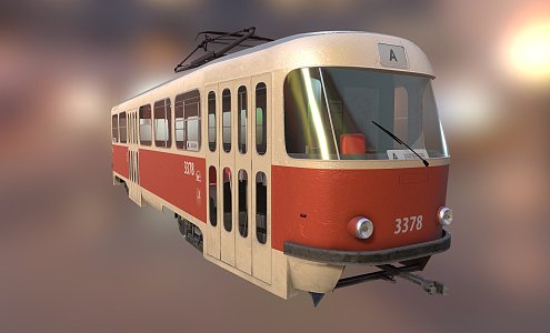 Czech Tram 3d model