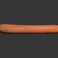Fresh Orange Carrot With Smooth Surface On Black Background Reflective Shine Close Up View