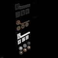 Assortment of Door Handles in Various Styles and Colors Including Black White Gold and Silver