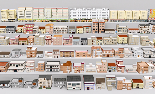 Modern houses, villages, houses, villages in the city 3d model