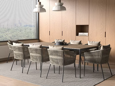 modern outdoor tables and chairs outdoor 3d model