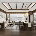 New Chinese Negotiation Room 3d model
